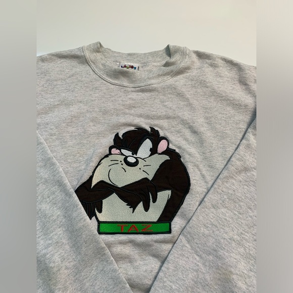 Vintage Looney Tunes Taz Sweatshirt Size M-L - Picture 10 of 11